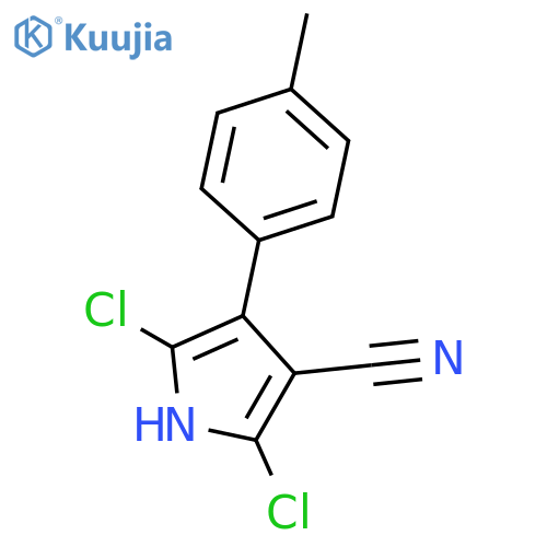 1H-PYRROLE-3-CARBONITRILE, 2,5-DICHLORO-4-(4-METHYLPHENYL)- structure