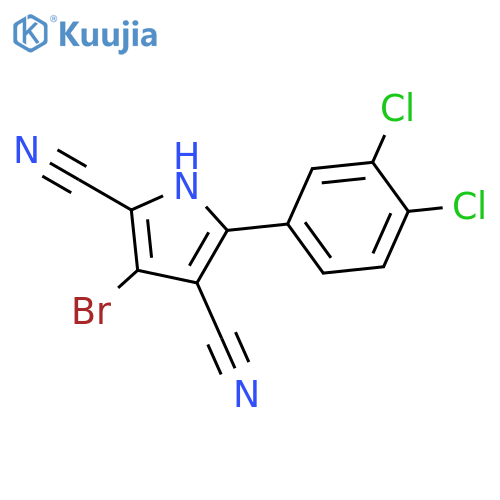 1H-PYRROLE-2,4-DICARBONITRILE, 3-BROMO-5-(3,4-DICHLOROPHENYL)- structure