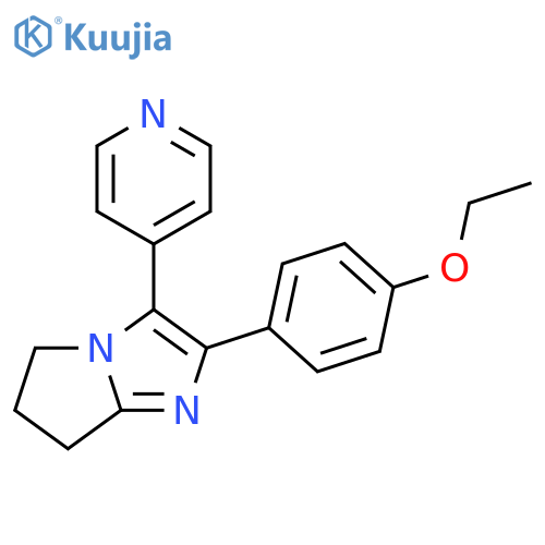 5H-PYRROLO[1,2-A]IMIDAZOLE, 2-(4-ETHOXYPHENYL)-6,7-DIHYDRO-3-(4-PYRIDINYL)- structure