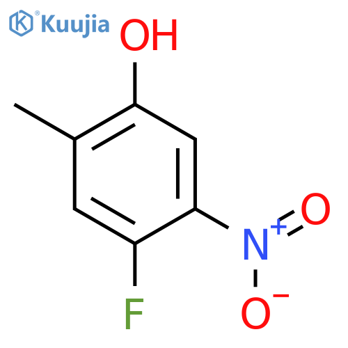 4-Fluoro-2-methyl-5-nitrophenol structure