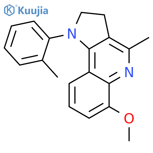 1H-Pyrrolo[3,2-c]quinoline,2,3-dihydro-6-methoxy-4-methyl-1-(2-methylphenyl)- structure