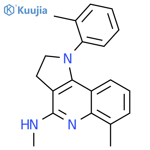 1H-Pyrrolo[3,2-c]quinolin-4-amine,2,3-dihydro-N,6-dimethyl-1-(2-methylphenyl)- structure