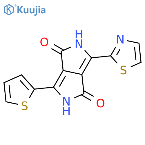 Pyrrolo[3,4-c]pyrrole-1,4-dione, 2,5-dihydro-3-(2-thiazolyl)-6-(2-thienyl)- structure