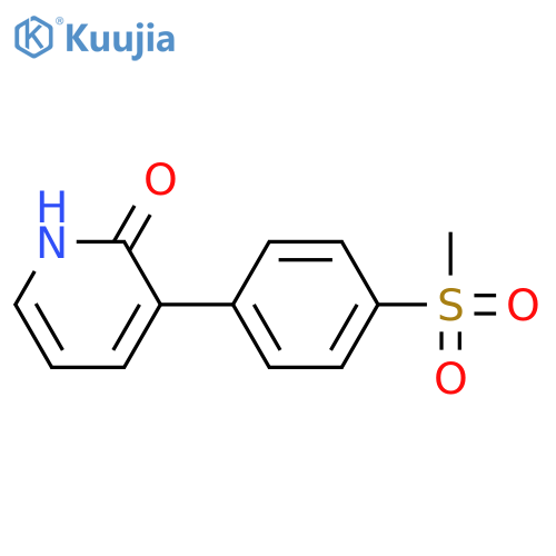 3-(4-methylsulfonylphenyl)-1H-pyridin-2-one structure