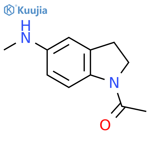 1-5-(methylamino)-2,3-dihydro-1H-indol-1-ylethan-1-one structure