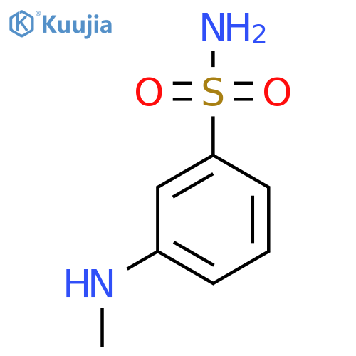 3-(methylamino)benzene-1-sulfonamide structure