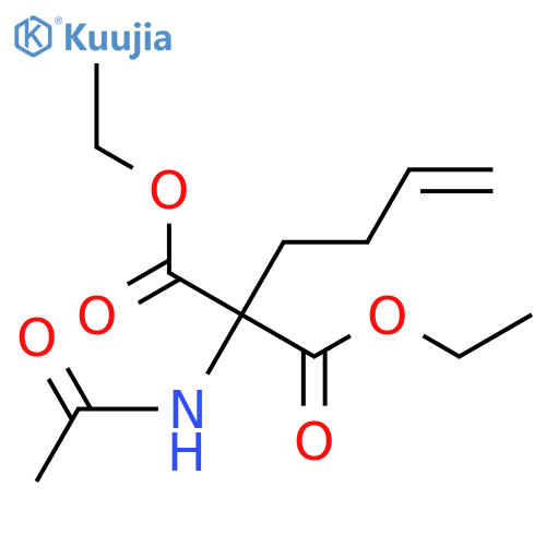 1,3-diethyl 2-(but-3-en-1-yl)-2-acetamidopropanedioate structure