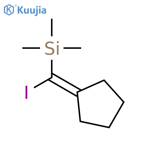 Silane, (cyclopentylideneiodomethyl)trimethyl- structure