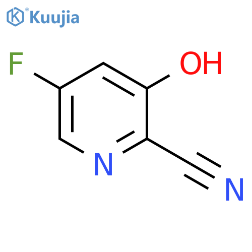 2-Pyridinecarbonitrile, 5-fluoro-3-hydroxy- structure