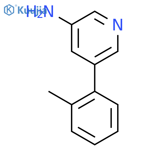 5-(o-Tolyl)pyridin-3-amine structure