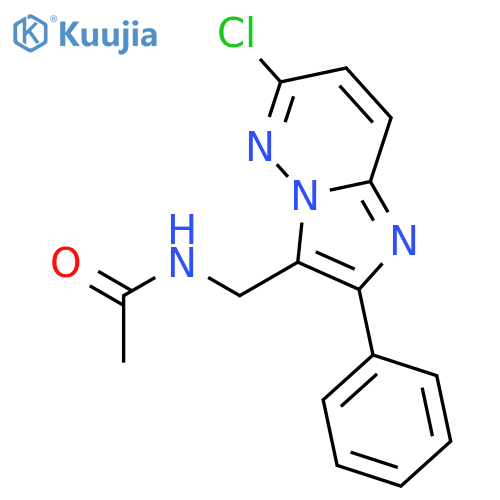 Acetamide, N-[(6-chloro-2-phenylimidazo[1,2-b]pyridazin-3-yl)methyl]- structure
