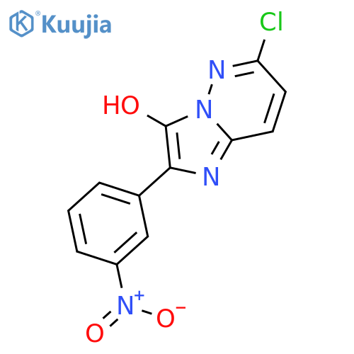 Imidazo[1,2-b]pyridazin-3-ol, 6-chloro-2-(3-nitrophenyl)- structure