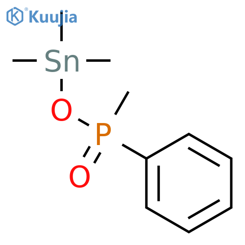 Stannane, trimethyl[(methylphenylphosphinyl)oxy]- structure