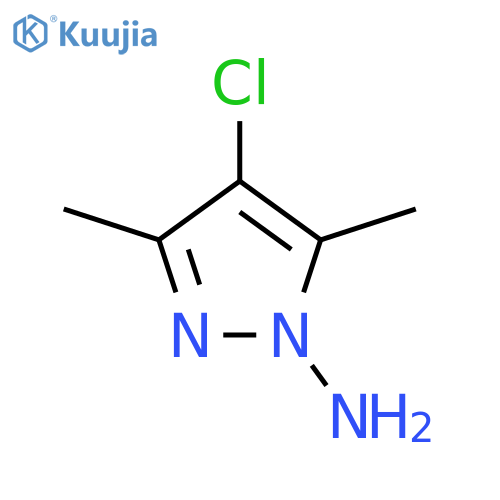 1H-Pyrazol-1-amine, 4-chloro-3,5-dimethyl- structure