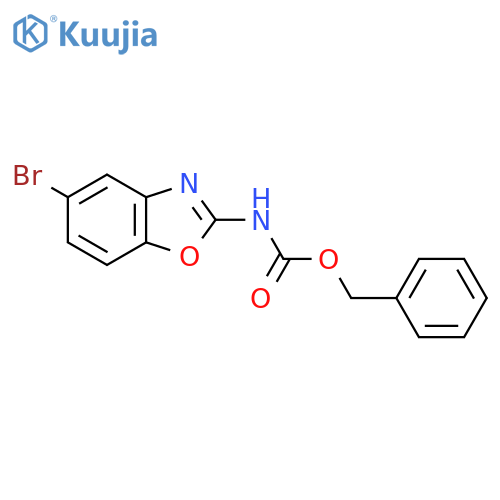 benzyl N-(5-bromo-1,3-benzoxazol-2-yl)carbamate structure