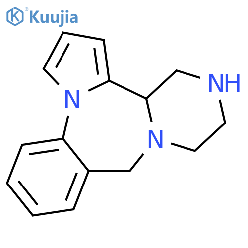 9H,11H-Pyrazino[2,1-c]pyrrolo[1,2-a][1,4]benzodiazepine,12,13,14,14a-tetrahydro- structure