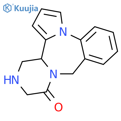 9H,11H-Pyrazino[2,1-c]pyrrolo[1,2-a][1,4]benzodiazepin-11-one,12,13,14,14a-tetrahydro- structure
