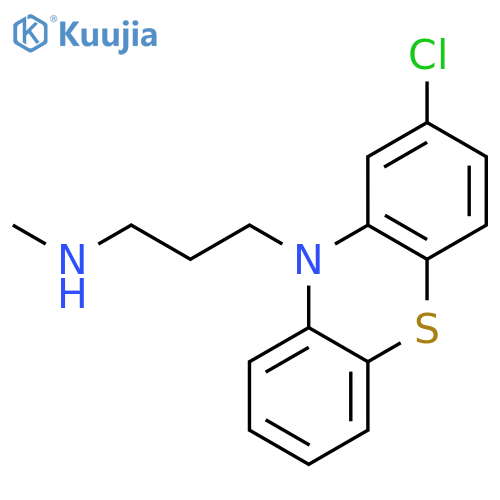 10H-Phenothiazine-10-propanamine,2-chloro-N-methyl- structure