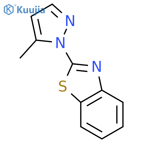 2-(5-methyl-1H-pyrazol-1-yl)-1,3-benzothiazole structure