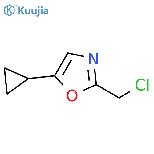 2-(Chloromethyl)-5-cyclopropyl-1,3-oxazole structure