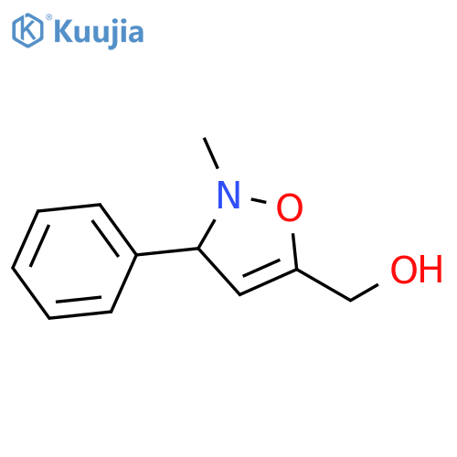 5-ISOXAZOLEMETHANOL, 2,3-DIHYDRO-2-METHYL-3-PHENYL- structure