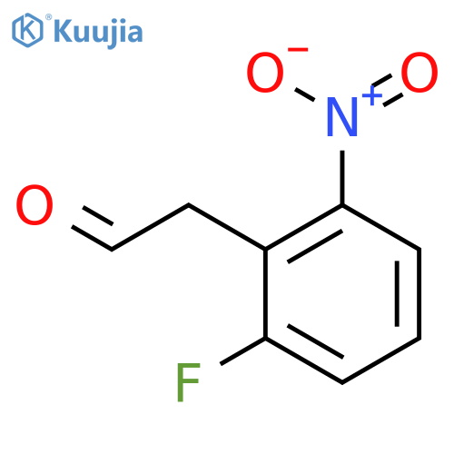 2-(2-fluoro-6-nitrophenyl)acetaldehyde structure