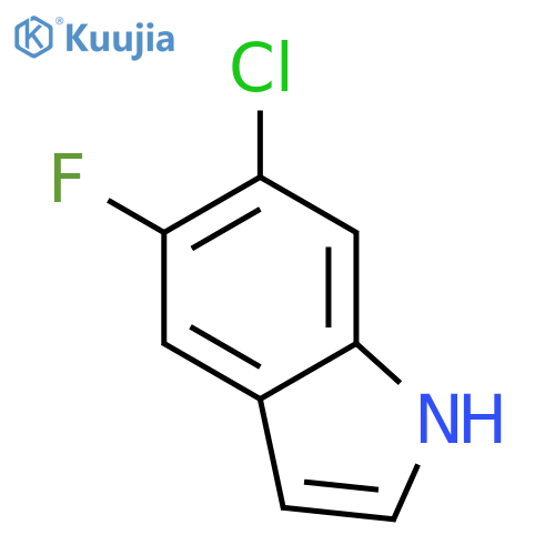 6-chloro-5-fluoro-1H-indole structure