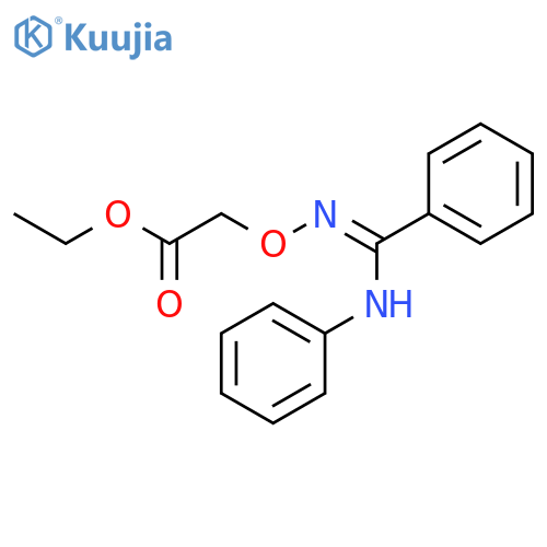 Acetic acid, [[[phenyl(phenylamino)methylene]amino]oxy]-, ethyl ester structure