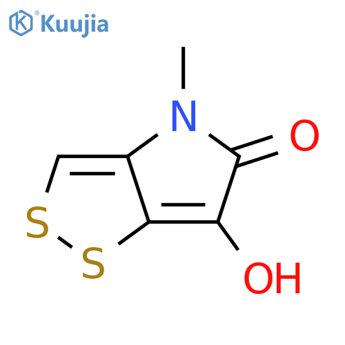 1,2-Dithiolo[4,3-b]pyrrol-5(4H)-one, 6-hydroxy-4-methyl- structure