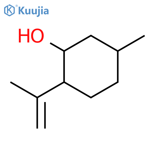 (+)-(1R,2S,5R)-5-methyl-2-(prop-1-en-2-yl)cyclohexanol structure