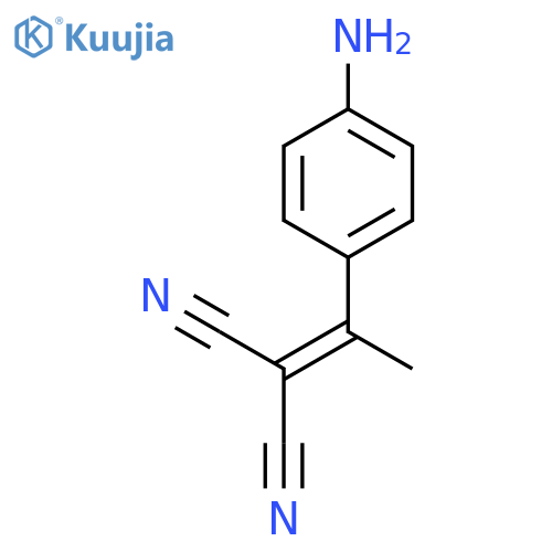 2-1-(4-Aminophenyl)ethylidenepropanedinitrile structure