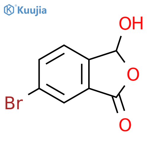 6-bromo-3-hydroxy-3H-isobenzofuran-1-one structure