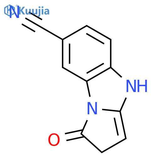 2,4-dihydro-1-oxo-1H-Pyrrolo[1,2-a]benzimidazole-7-carbonitrile structure
