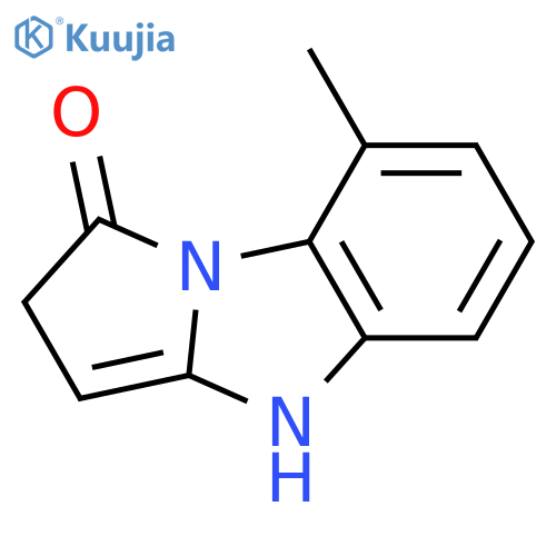 2,4-dihydro-8-methyl-1H-Pyrrolo[1,2-a]benzimidazol-1-one structure