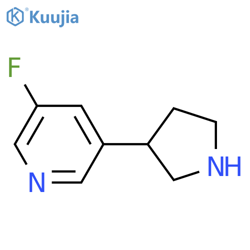 3-Fluoro-5-pyrrolidin-3-yl-pyridine structure
