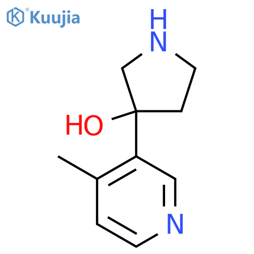 3-(4-Methylpyridin-3-yl)pyrrolidin-3-ol structure