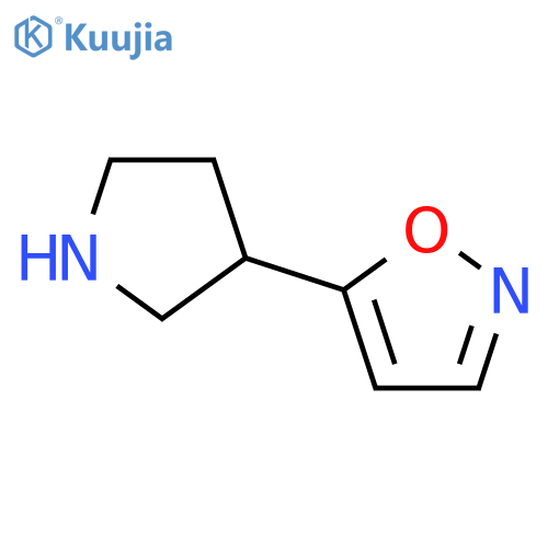 5-pyrrolidin-3-yl-1,2-oxazole;hydrochloride structure