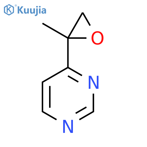 4-(2-methyloxiran-2-yl)pyrimidine structure