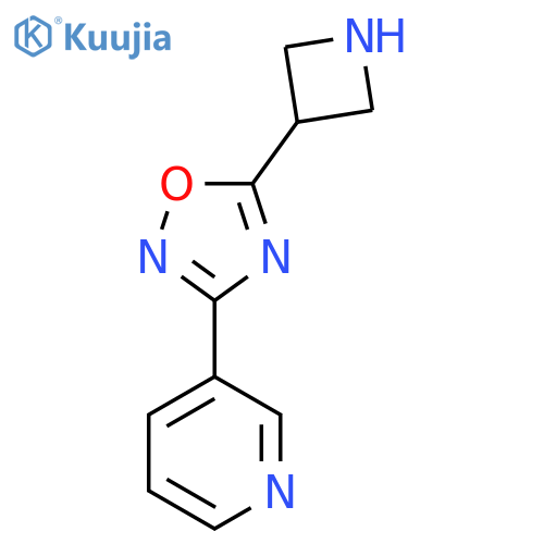 3-5-(azetidin-3-yl)-1,2,4-oxadiazol-3-ylpyridine structure