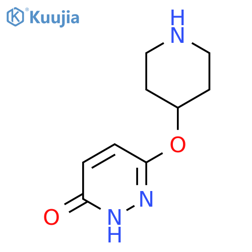 6-(piperidin-4-yloxy)-2,3-dihydropyridazin-3-one structure