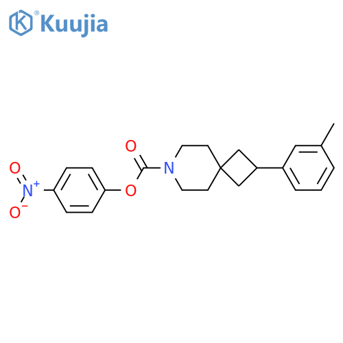 P-Nitrophenyl 2-(m-methylphenyl)-7-aza-spiro[3.5]nonane-7-carboxylate structure
