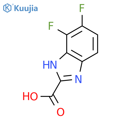 4,5-difluoro-1H-1,3-benzodiazole-2-carboxylic acid structure