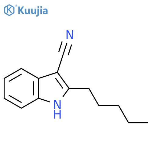 2-pentyl-1H-Indole-3-carbonitrile structure