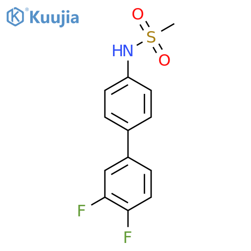 N-4-(3,4-difluorophenyl)phenylmethanesulfonamide structure