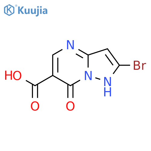 2-Bromo-7-hydroxypyrazolo1,5-a-pyrimidine-6-carboxylic acid structure