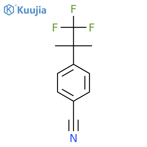 4-(1,1,1-Trifluoro-2-methylpropan-2-yl)benzonitrile structure