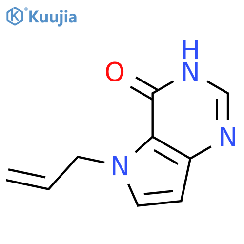 3,5-dihydro-5-(2-propen-1-yl)-4H-Pyrrolo[3,2-d]pyrimidin-4-one structure