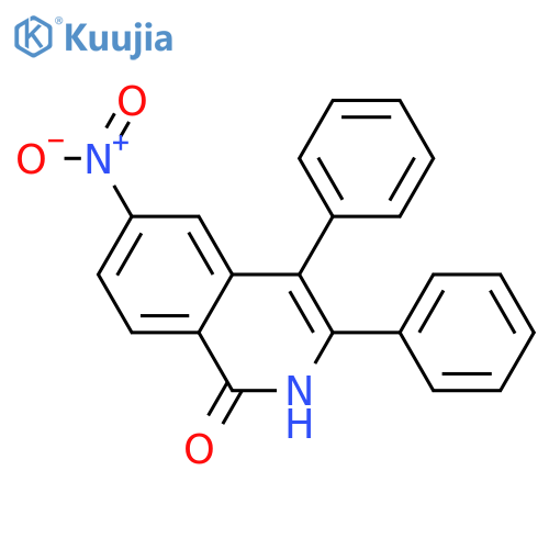 1(2H)-Isoquinolinone, 6-nitro-3,4-diphenyl- structure