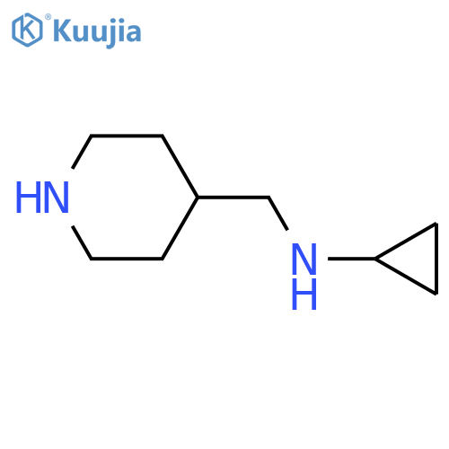 N-[(piperidin-4-yl)methyl]cyclopropanamine structure