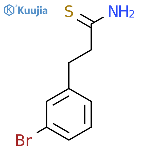 3-(3-bromophenyl)propanethioamide structure